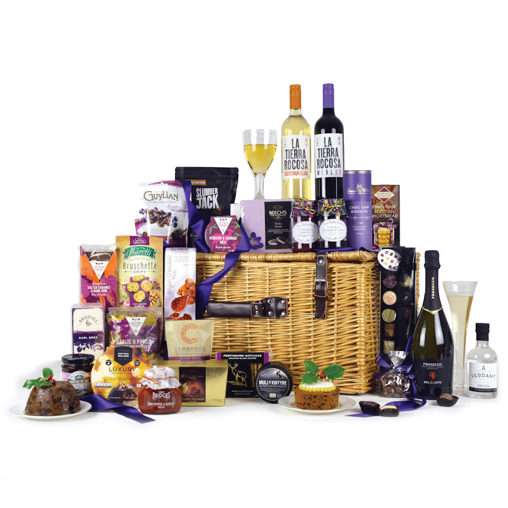 Christmas Velvet Luxury Basket