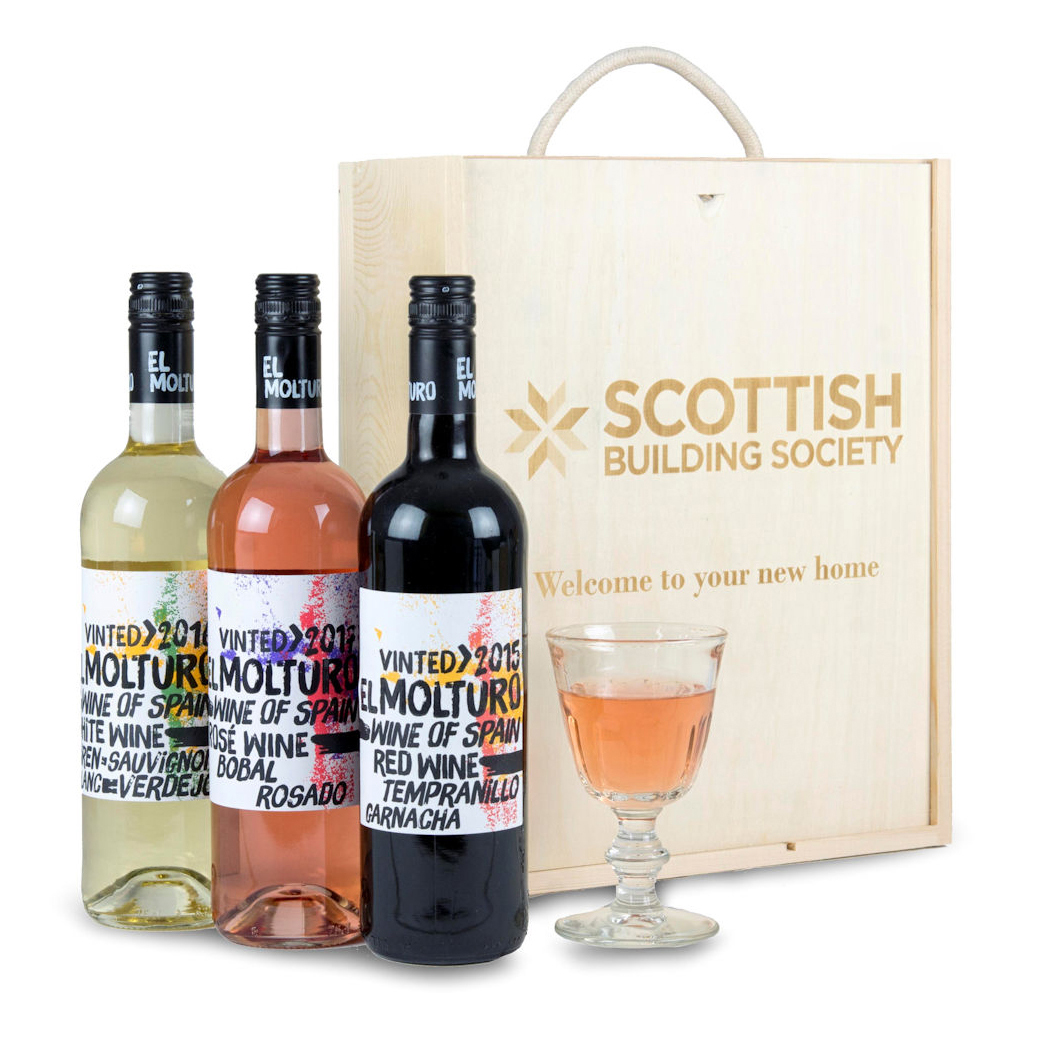 Personalised Gift Box - Triple Wine Selection