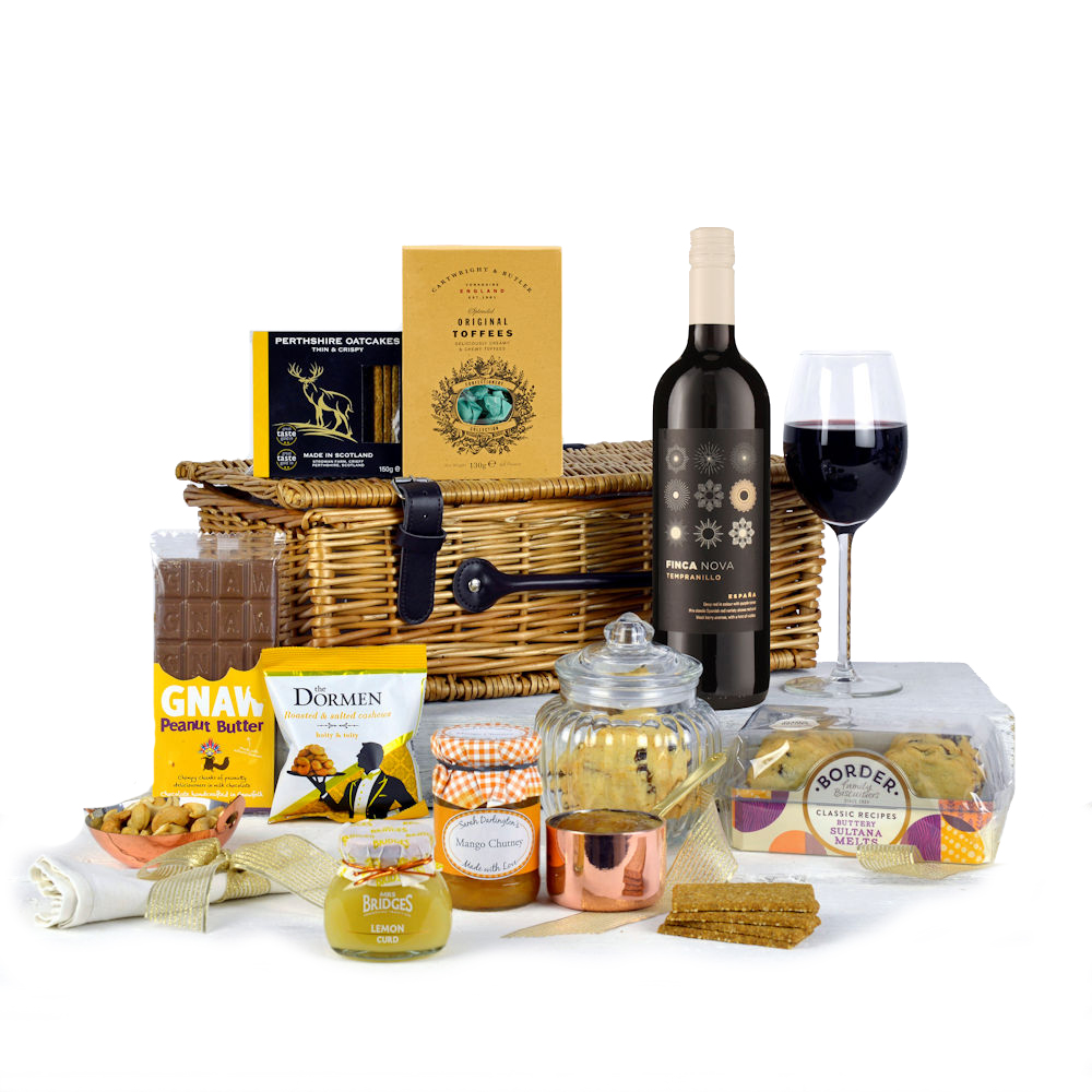 Any Occasion Gift Basket With Red Wine