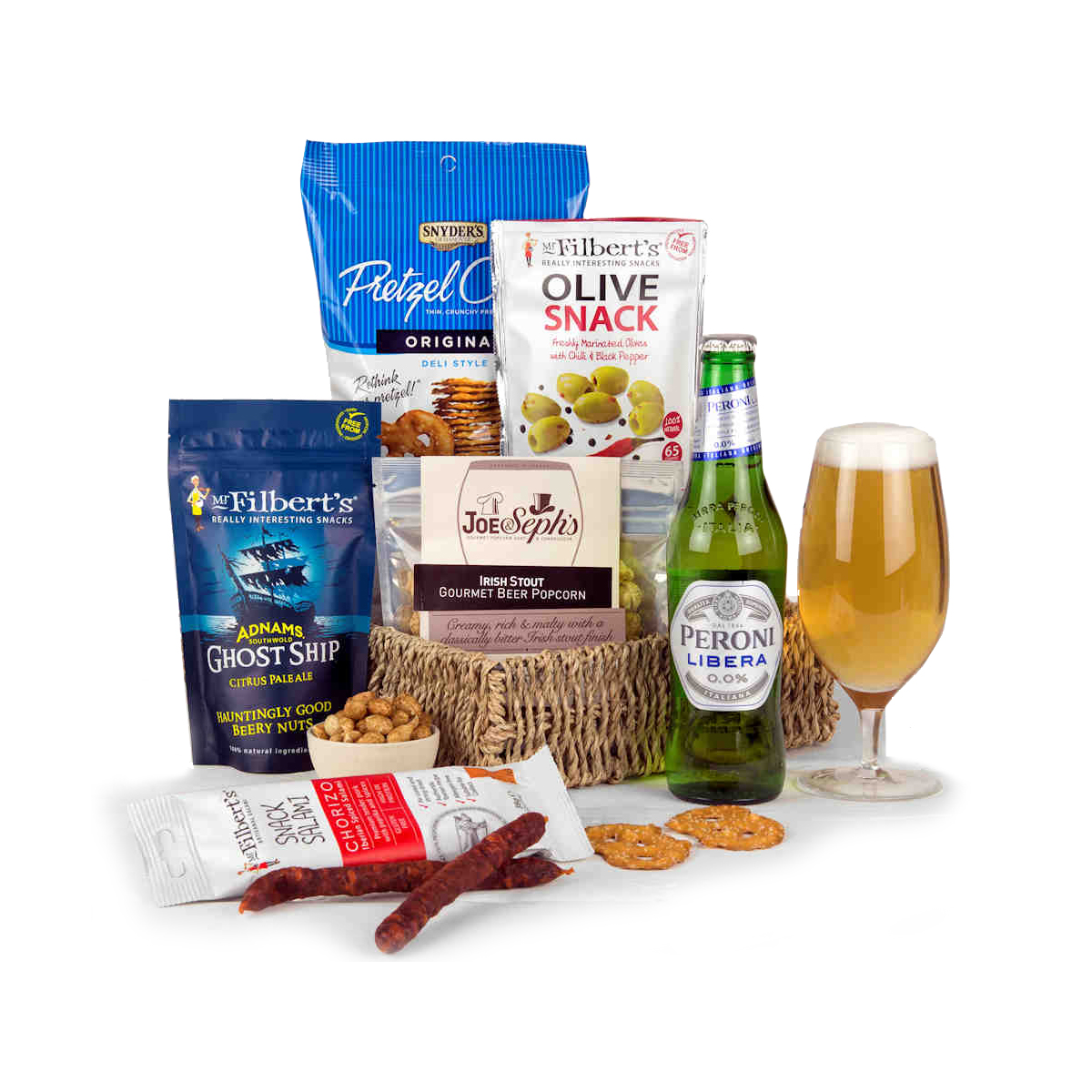 Non Alcoholic Beer And Bar Snacks