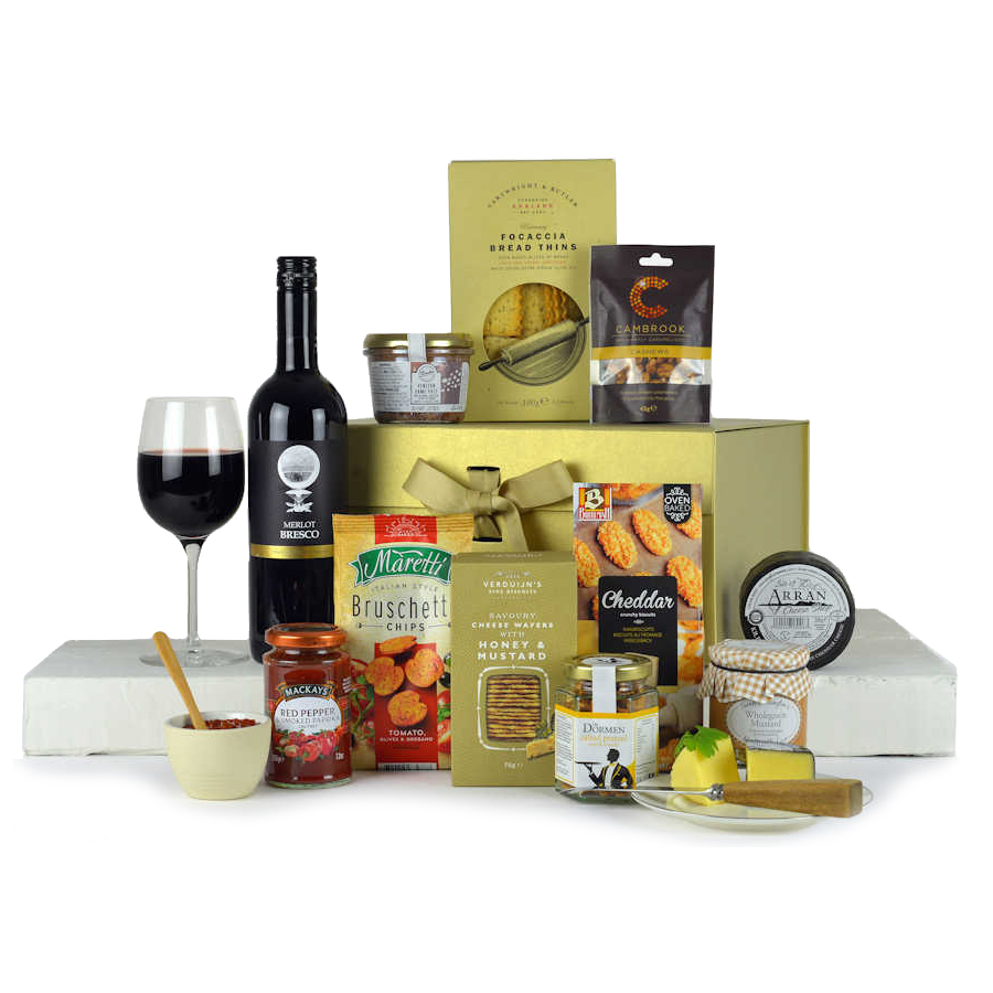 Luxury Red Wine & Cheese Hamper