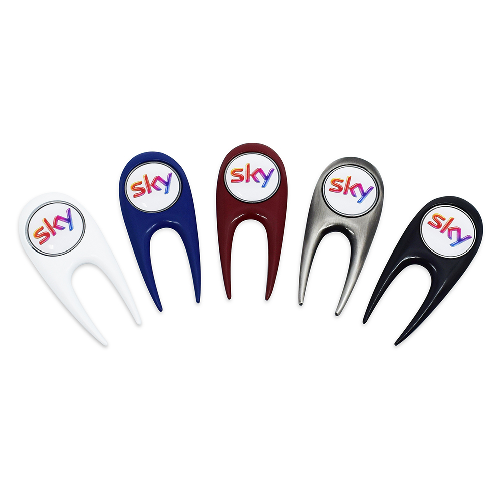 Contemporary Golf Divot Repair Tool With Removable Ball Marker