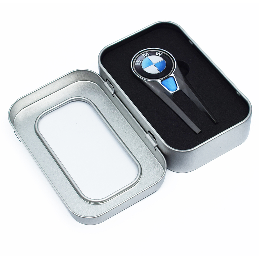 Geo Golf Divot Repair Tool Presented In A Hinged Tin