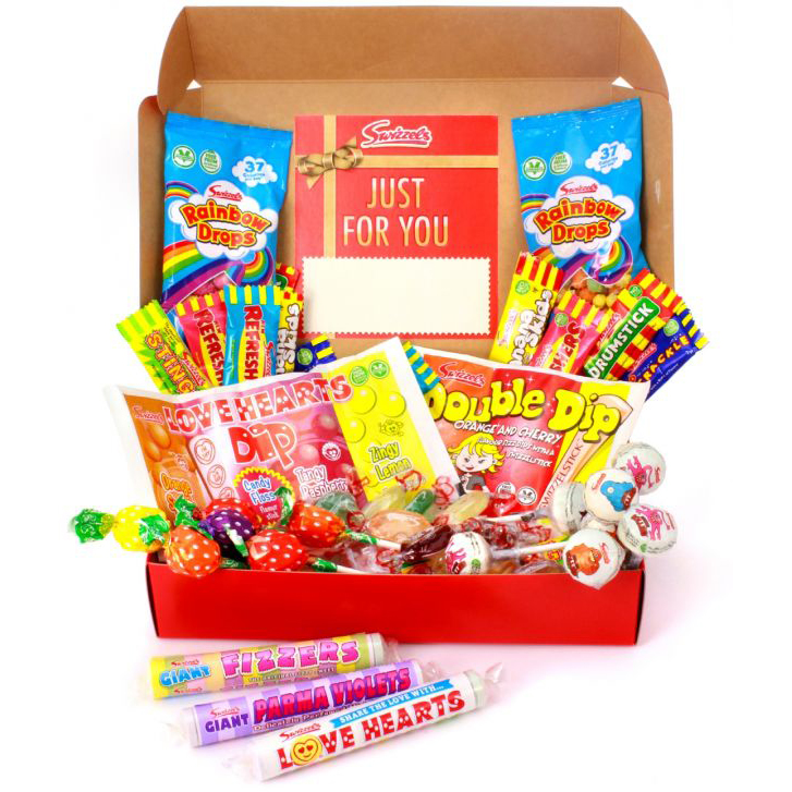 Vegan & Vegetarian Personalised Retro Sweet Hamper 690g
