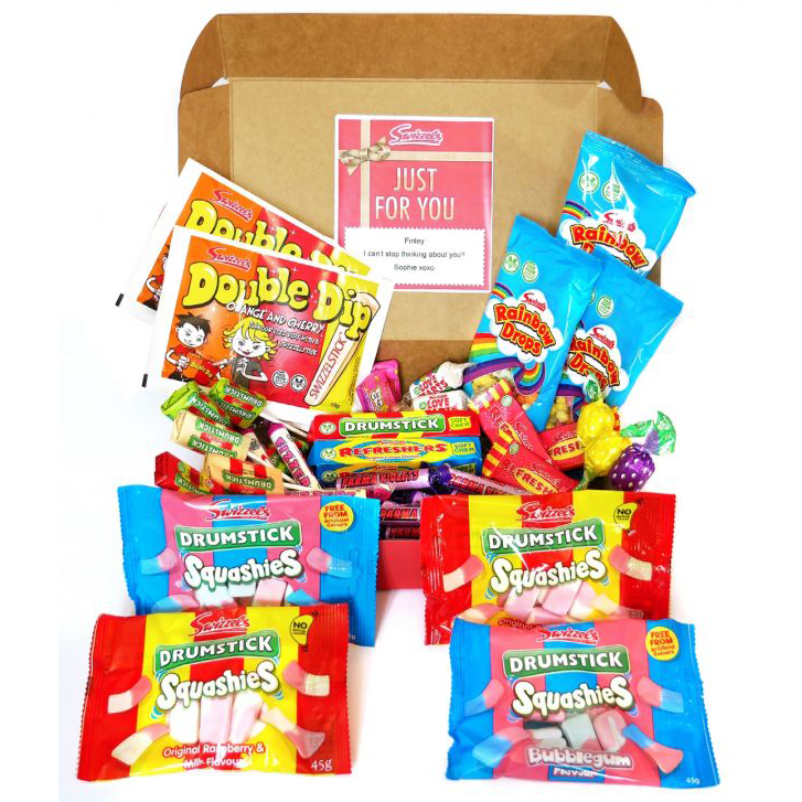 Personalised Retro Sweet Hamper 620g