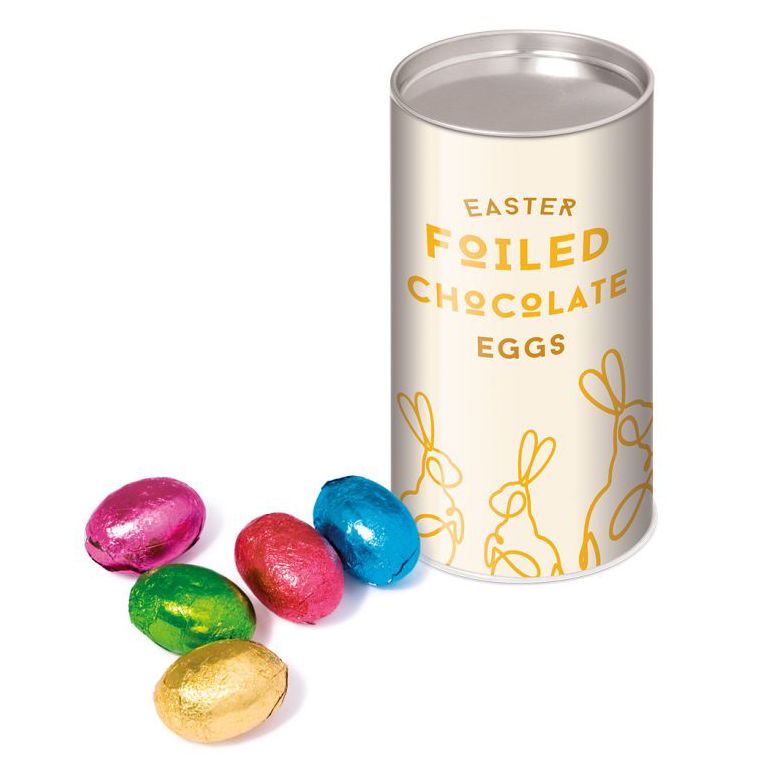 Easter - Small snack tube - Foiled Chocolate Eggs