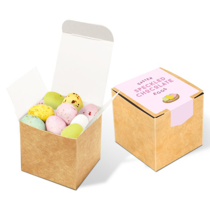 Easter - Eco Kraft Cube - Speckled Eggs