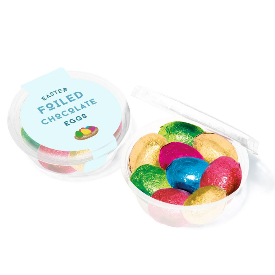 Easter - Eco Midi Pot - Foiled Chocolate Eggs