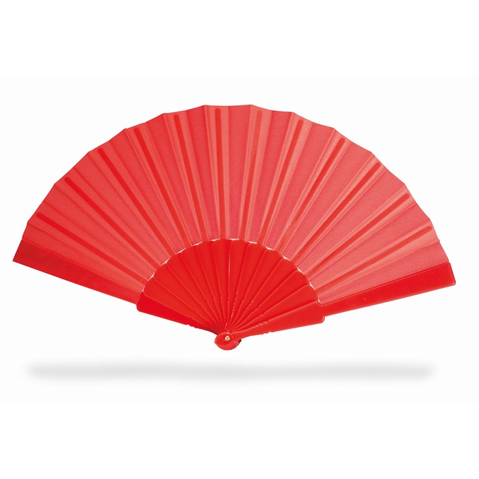 Franny Manual Hand Fan - Red
