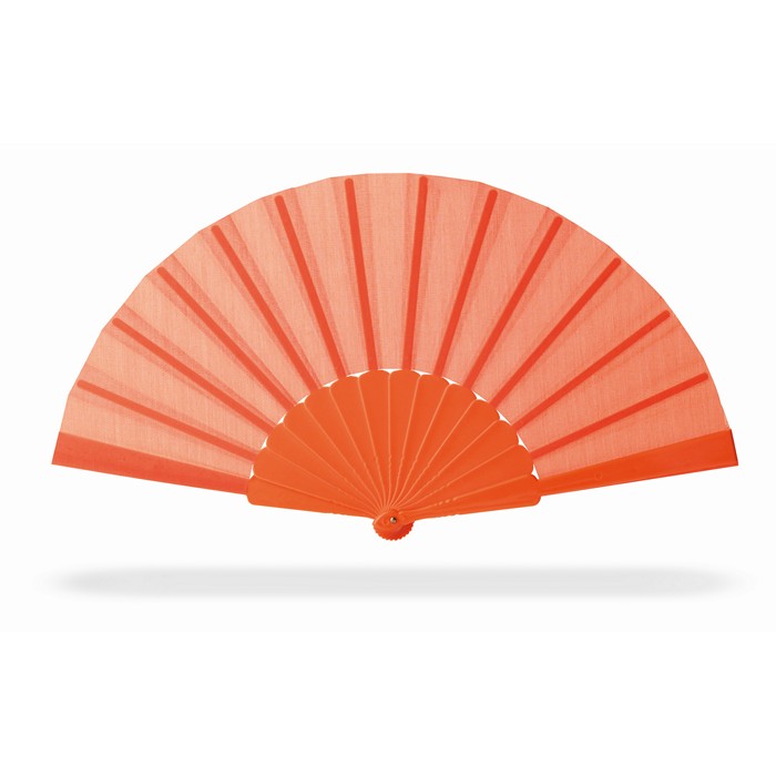 Franny Manual Hand Fan - Orange