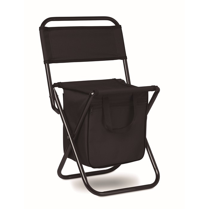 Sit & Drink Foldable 600D Chair/Cooler - Black