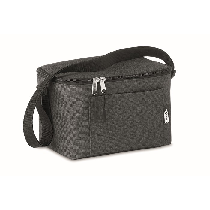 Cuba 600D Rpet Cooler Bag For Cans - Black