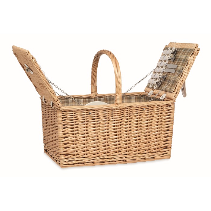 Mimbre Plus Wicker Picnic Basket 4 People