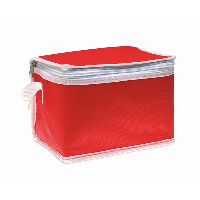 Promocool Nonwoven 6 Can Cooler Bag - Red