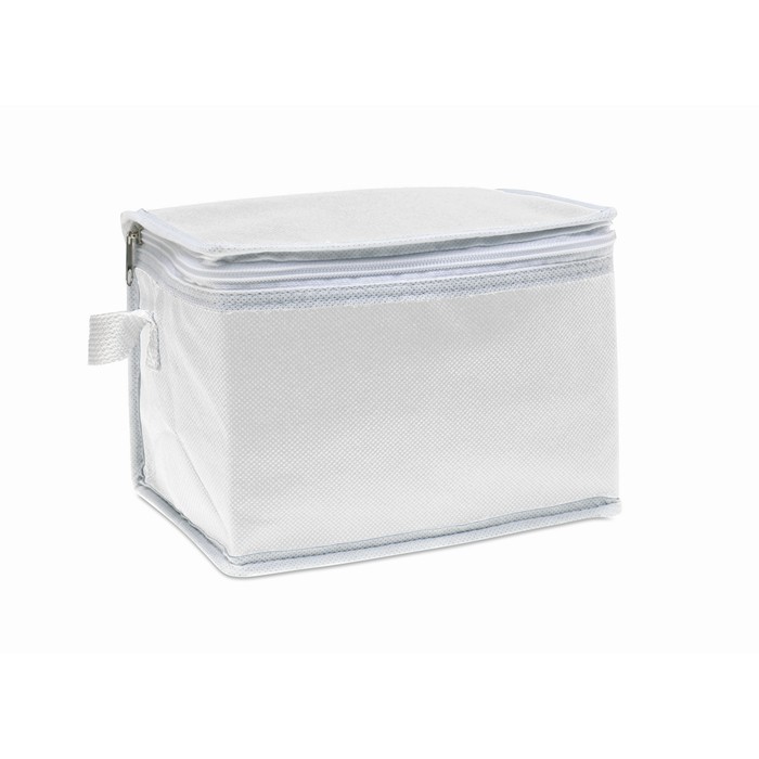 Promocool Nonwoven 6 Can Cooler Bag - White