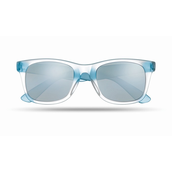 America Touch Sunglasses With Mirrored Lense - Blue