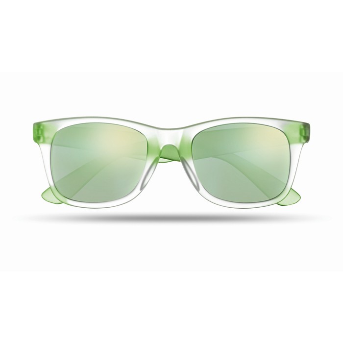 America Touch Sunglasses With Mirrored Lense - Green