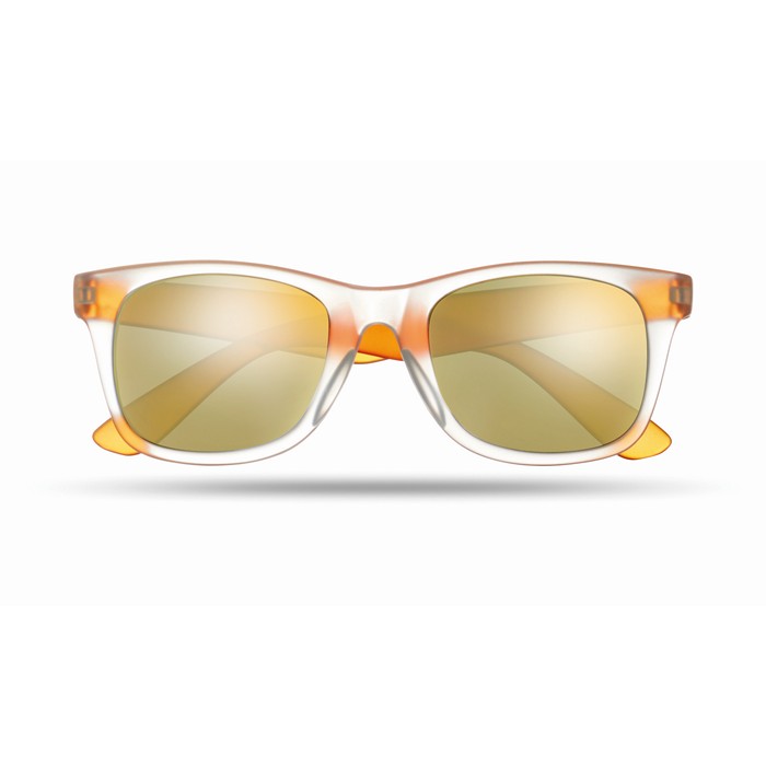 America Touch Sunglasses With Mirrored Lense - Orange