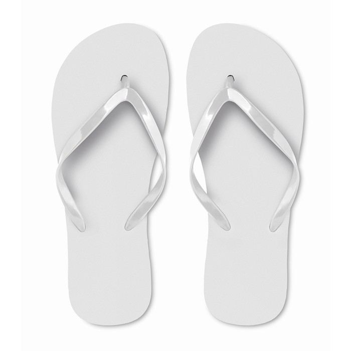 Honolulu EVA Beach Flip Flops - White