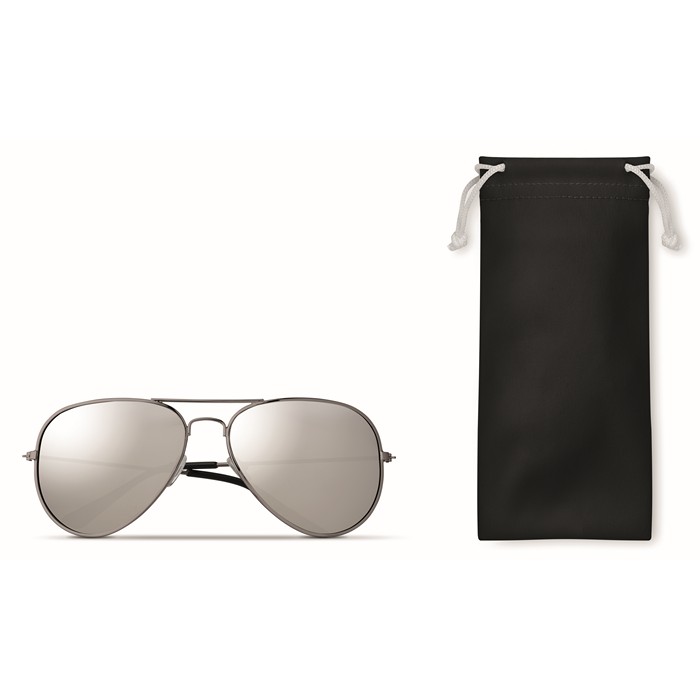 Malibu Sunglasses In Microfiber Pouch - Black