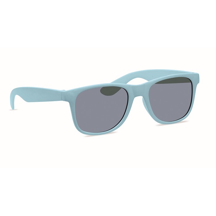 Bora Sunglasses Bamboo Fibre/PP - Sky blue