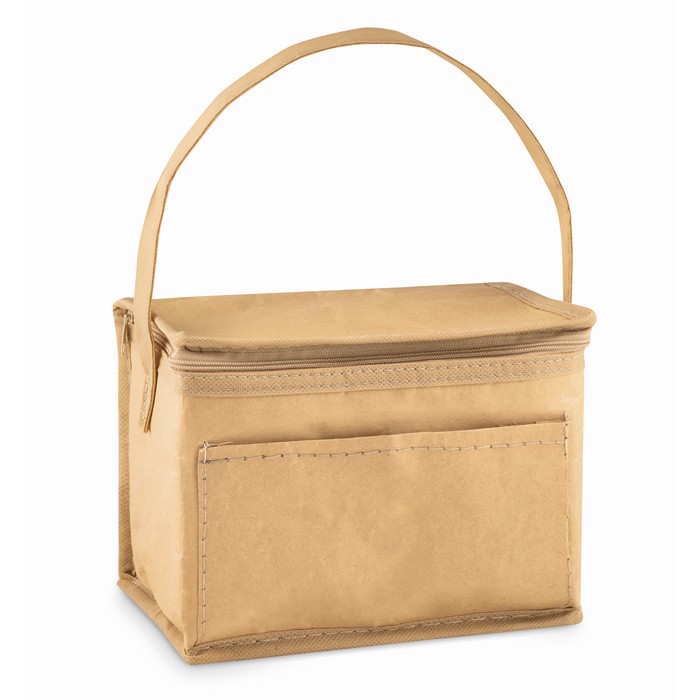 Papercool 6 Can Woven Paper Cooler Bag - Beige