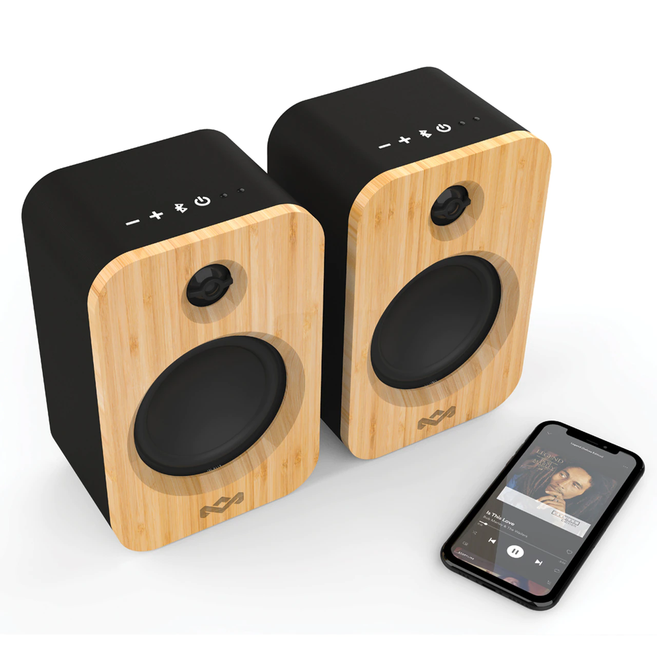 House of Marley Get Together Duo Bluetooth Bookshelf Speakers