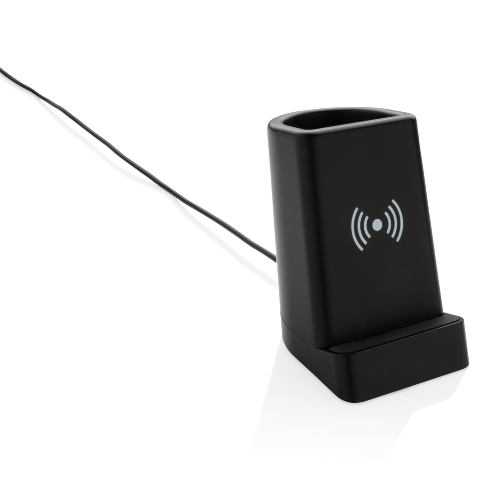 Light Up Logo 5W Wireless Charging Pen Holder