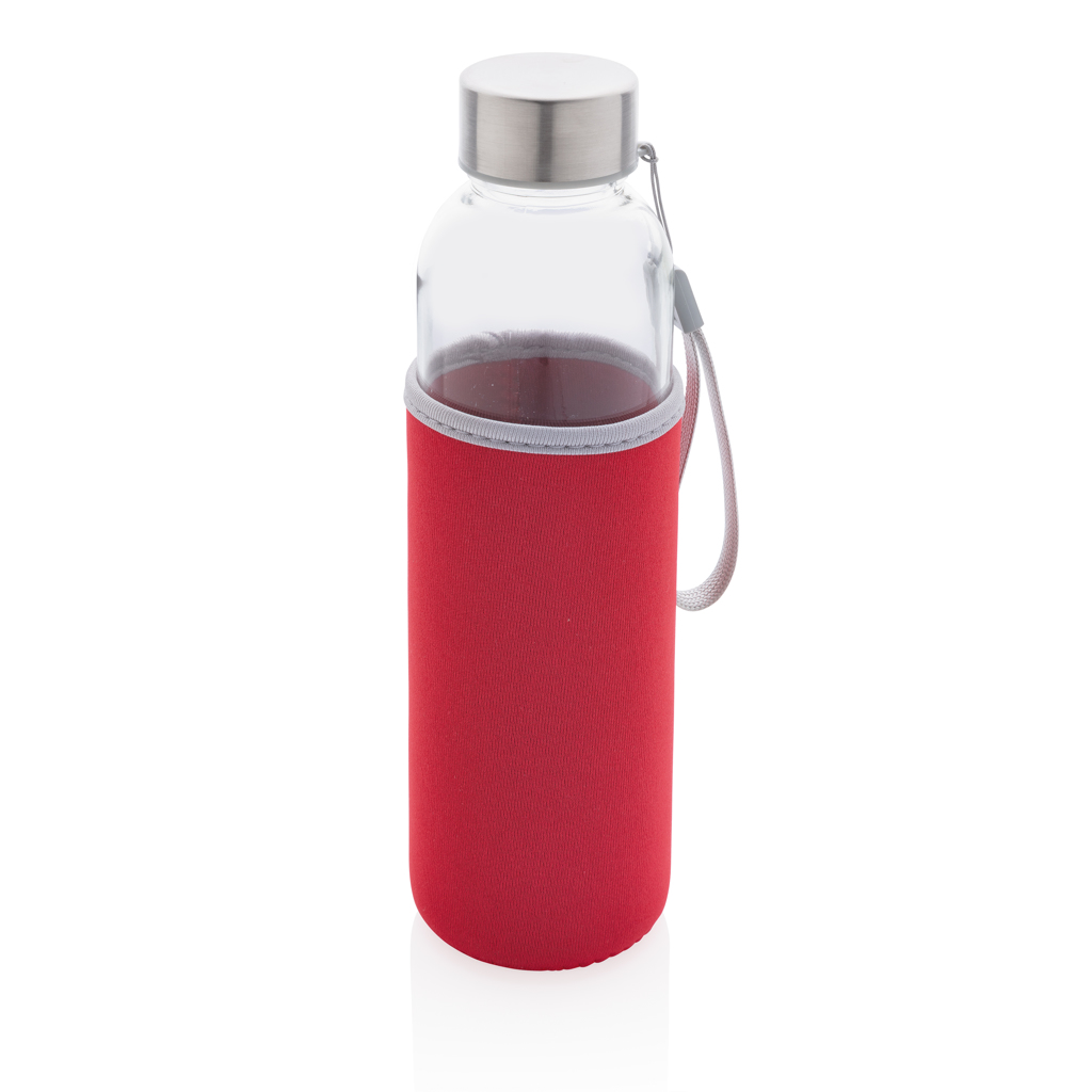 Glass Bottle With Neoprene Sleeve