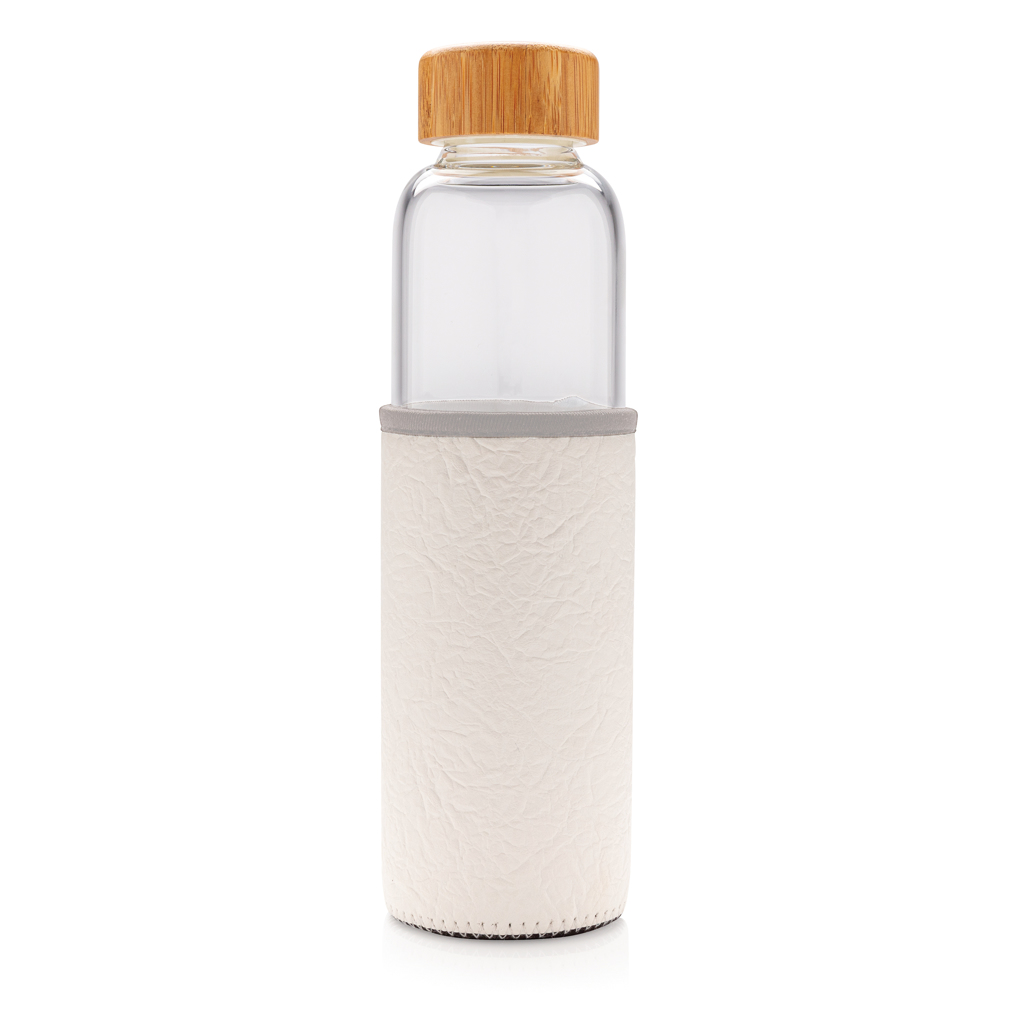 Glass Bottle With Textured Pu Sleeve