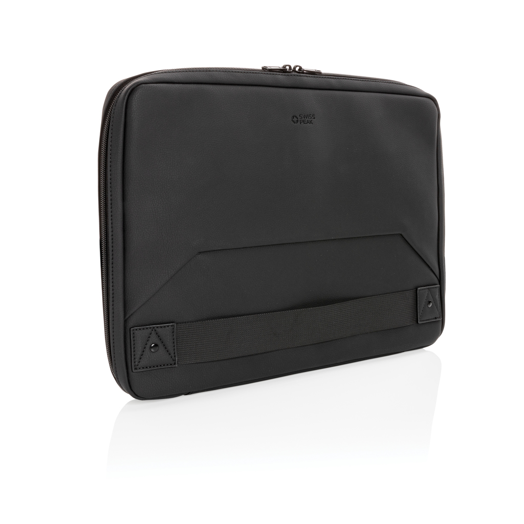 Swiss Peak Vegan Leather Laptop Sleeve Workstation Pvc Free